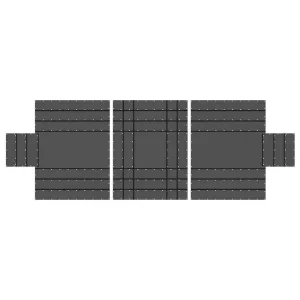 18 oz. 3 Piece Lumber Tarp - 24' x 18' (8' Drop) for all 3 pieces - Black