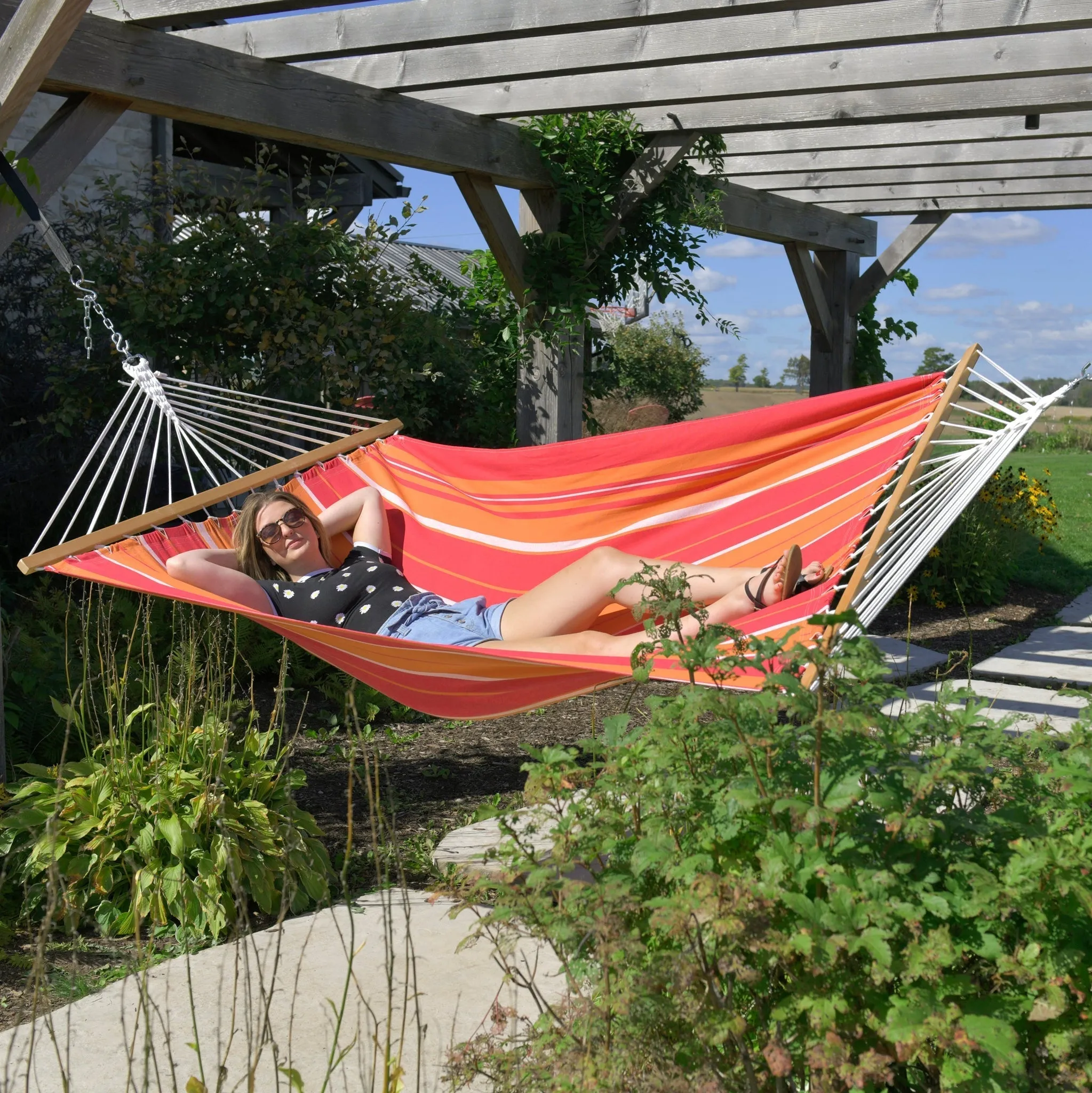194cm Cotton Spreader Bar Hammock