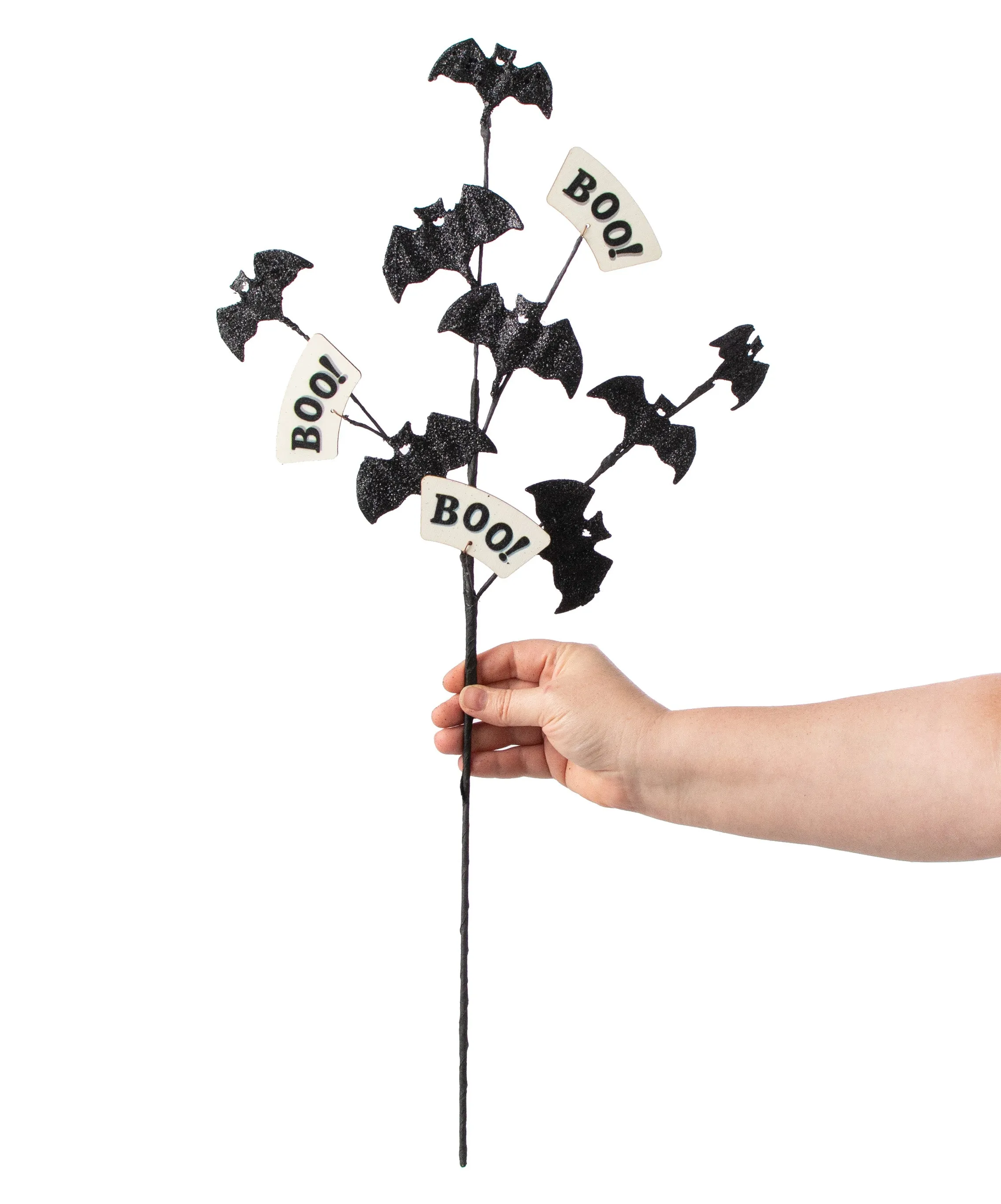 25" Boo & Glitter Bats Spray