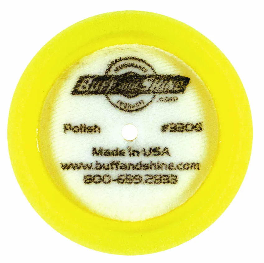 3" Yellow Curved Back Foam Grip Pad™