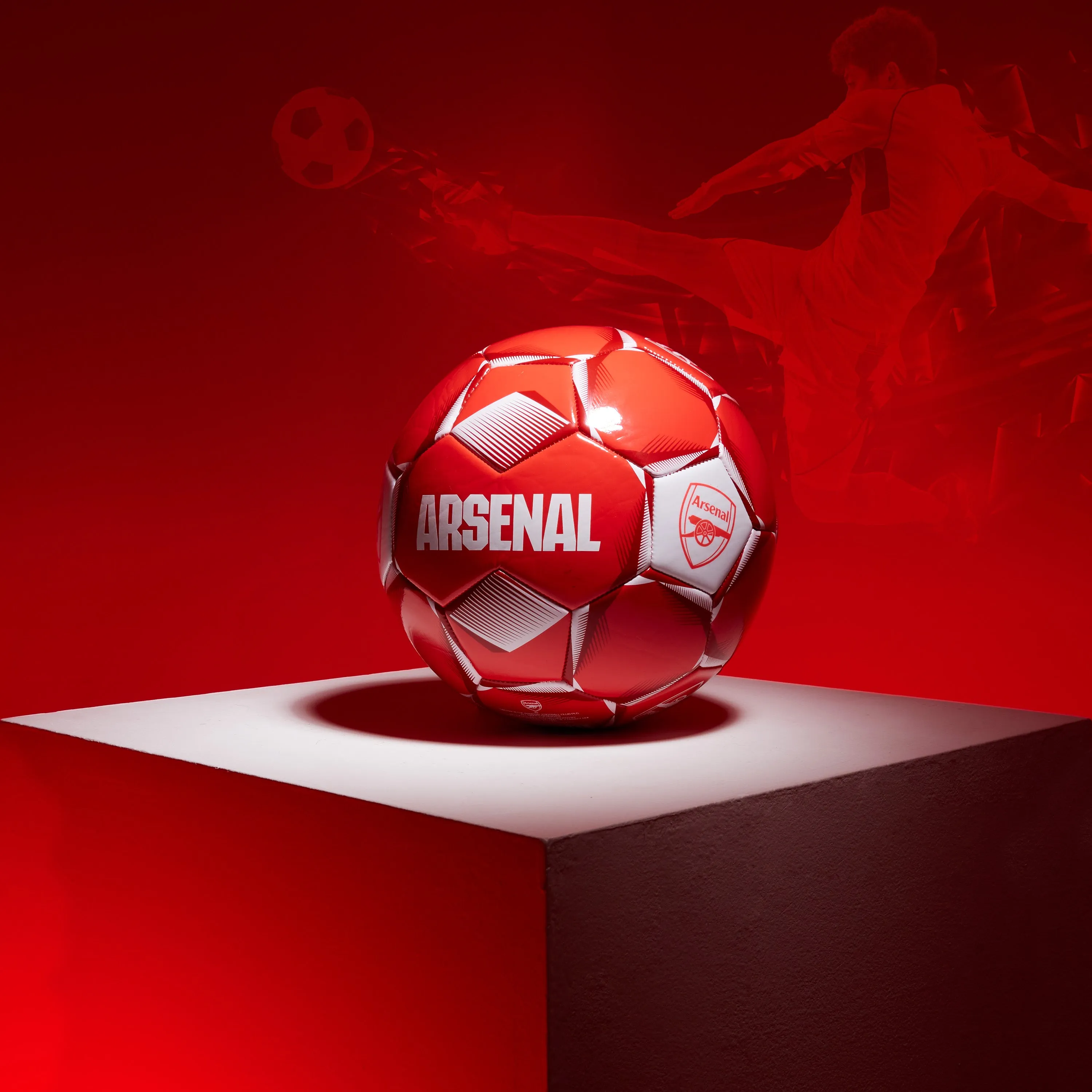 Arsenal F.C. Football Soccer Ball for Adults & Teenagers - Size 4