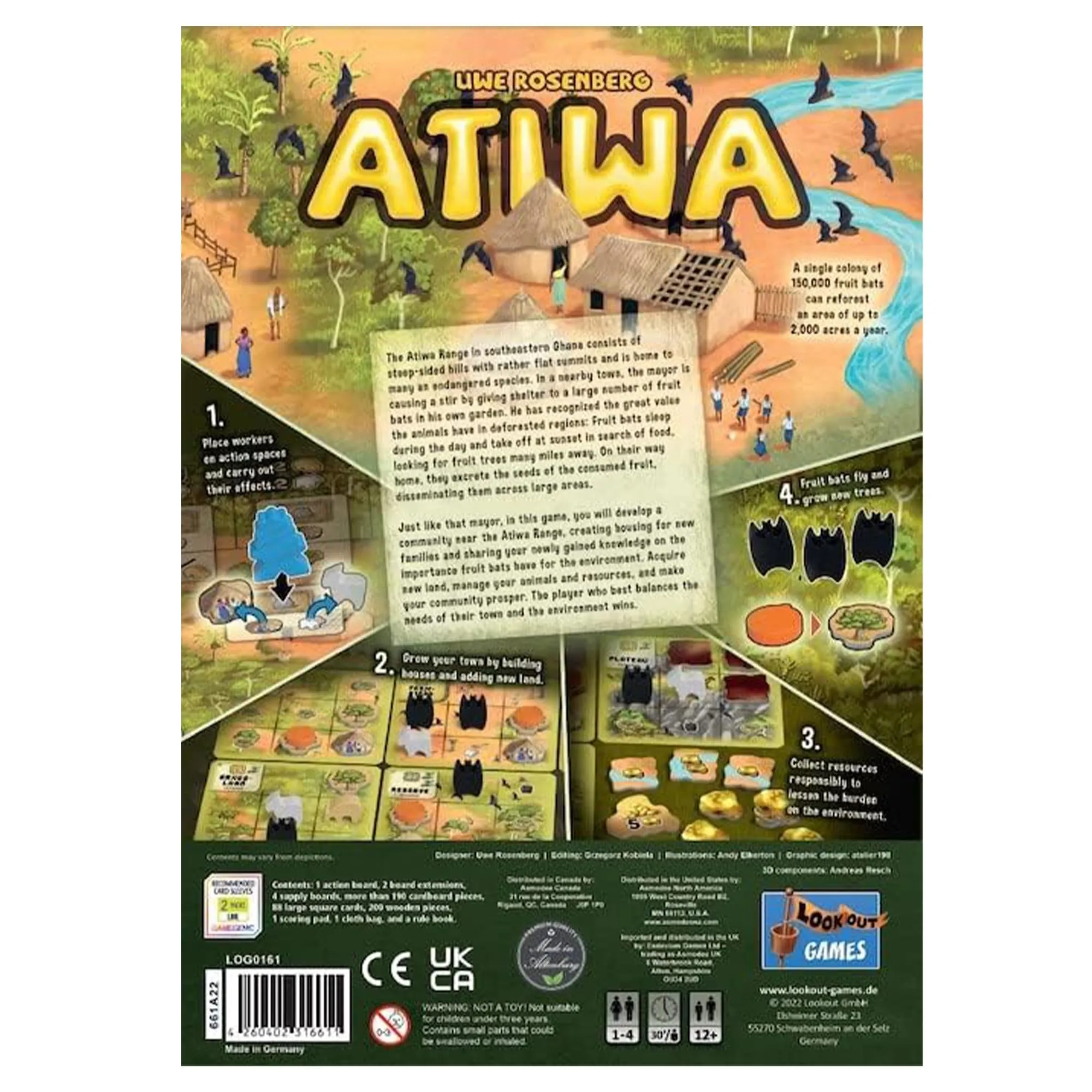 Atiwa Fruit Bat Farming Strategy Board Game