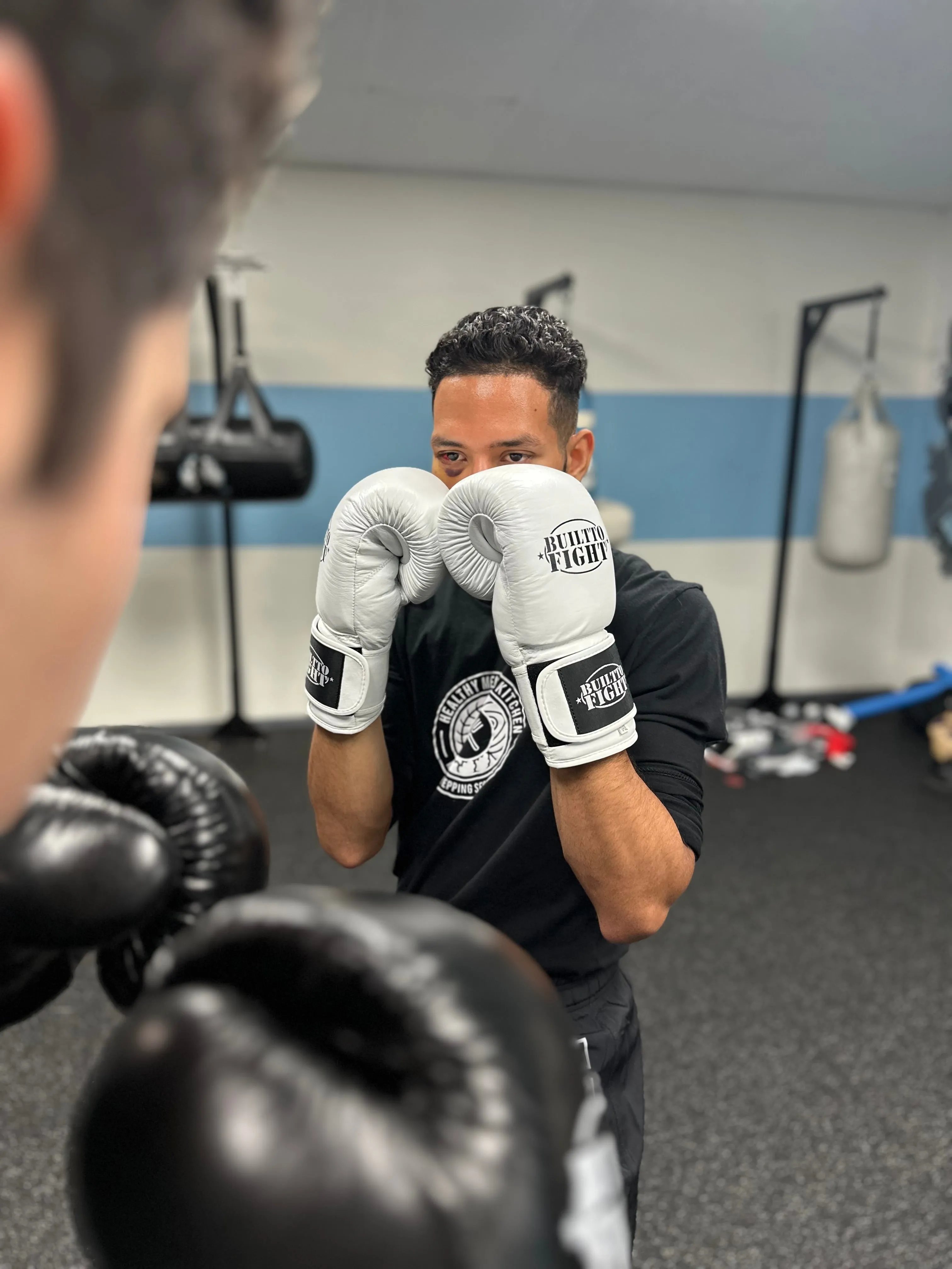 BTF Premium H&L Boxing Gloves White