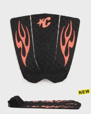 GROM GRIFFIN COLAPINTO LITE GRIP - BLACK FLURO RED FLAMES