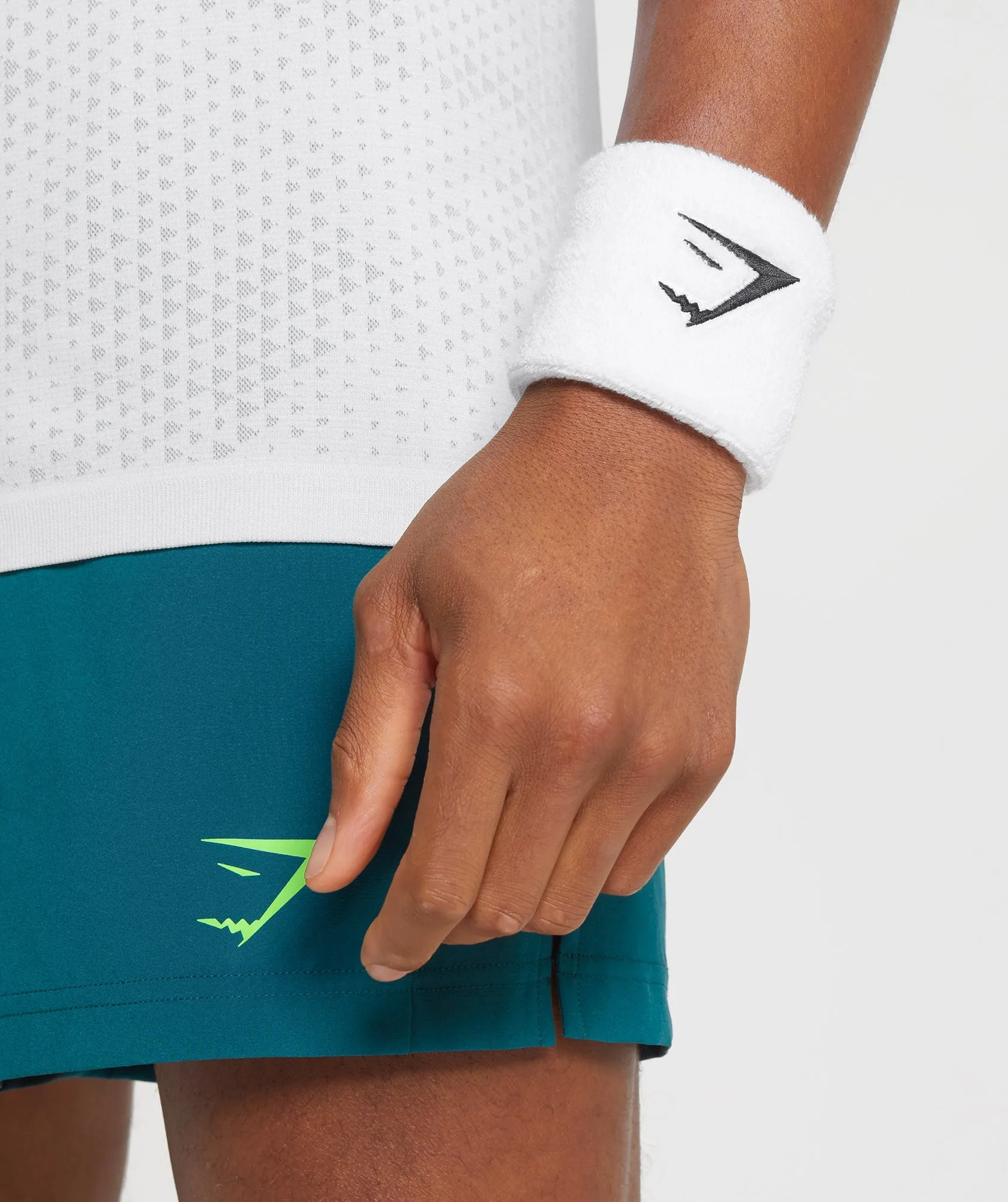 Gymshark Sharkhead Sweat Bands - White