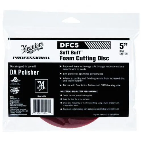 MEGUIAR'S | DFC Soft Buff DA Foam Cutting Pad (5 inch)