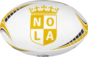 NOLA GOLD RUGBY BALL SIZE 5