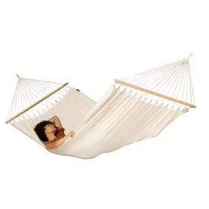 Organic Cotton Spreader Bar Hammock - Double Size - Latte