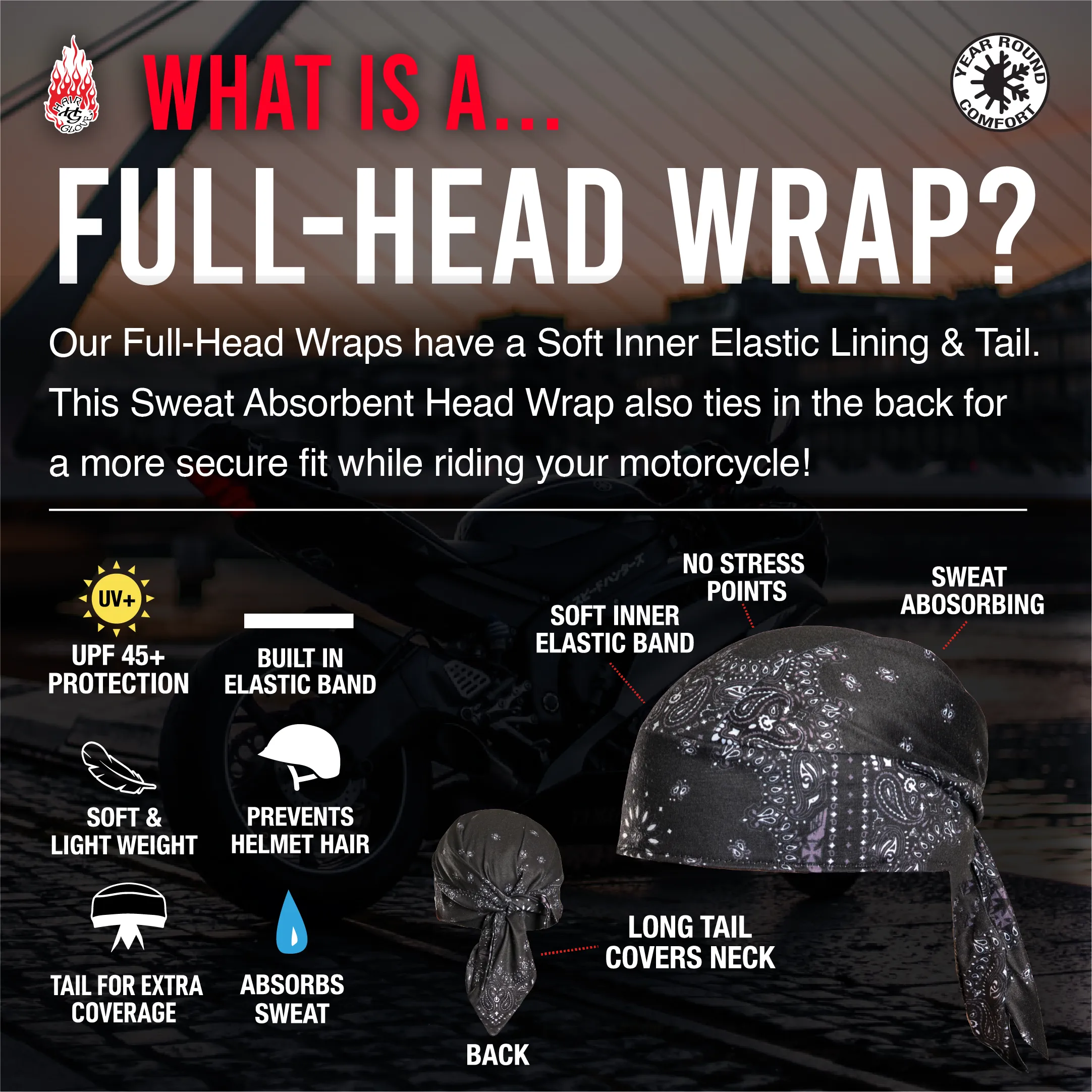 Patriotic Full-Head Wrap