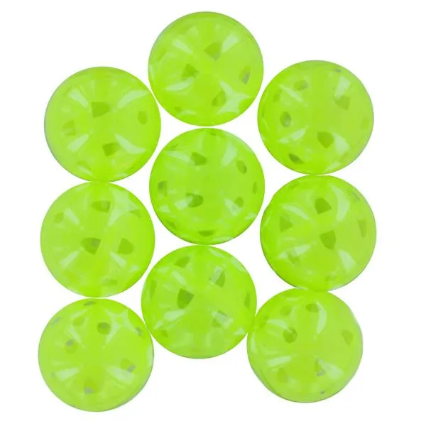PB2WS  Golfers Club Collection Airflow Practice Balls 9-Pack Yellow