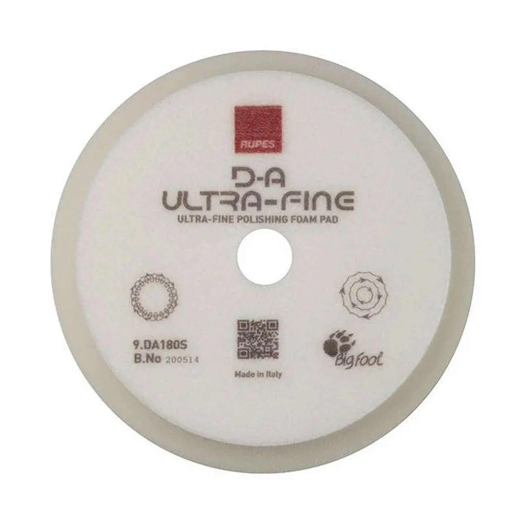 Rupes BigFoot DA Ultrafine Polishing Pad 180mm - 9.DA180S (*)
