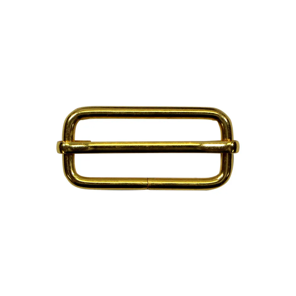 UNIQUE SEWING Slide Buckle - Metal - 38mm (1½") - Gold - 2 pcs