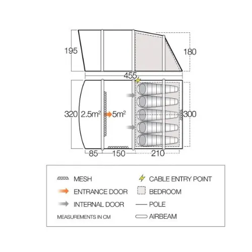 Vango | Avington Flow Air 500 | Family Inflatable Tent