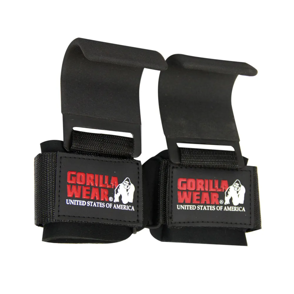 Weight Lifting Hooks - Black