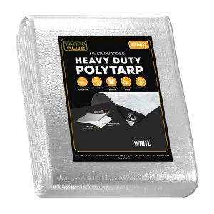 White Poly Tarp 20' x 20'